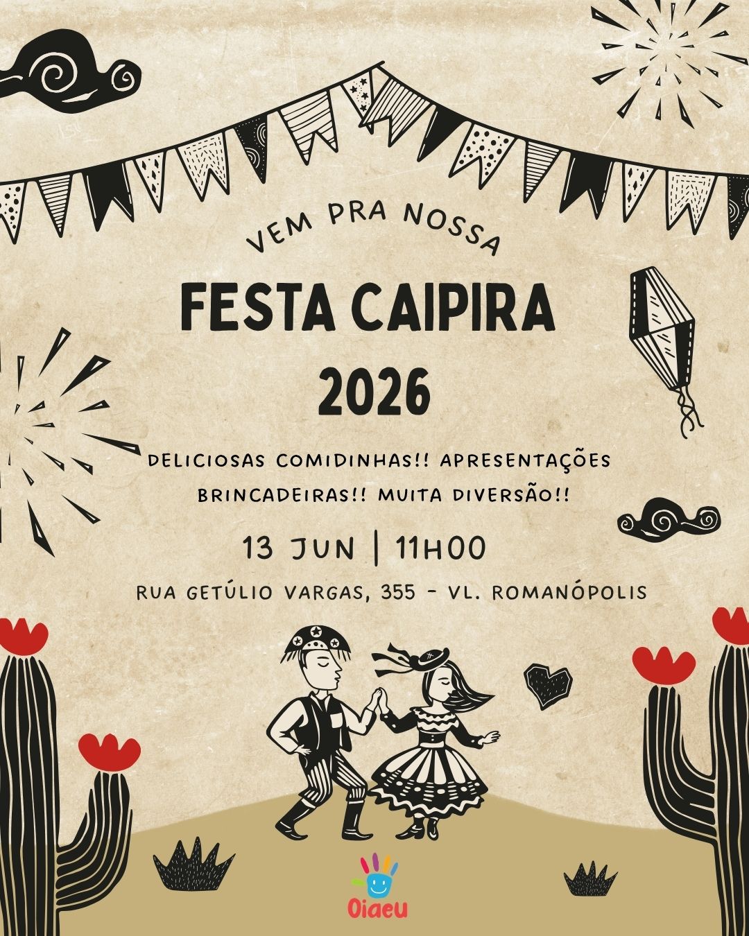Venha participar da nossa Festa Caipira 2026